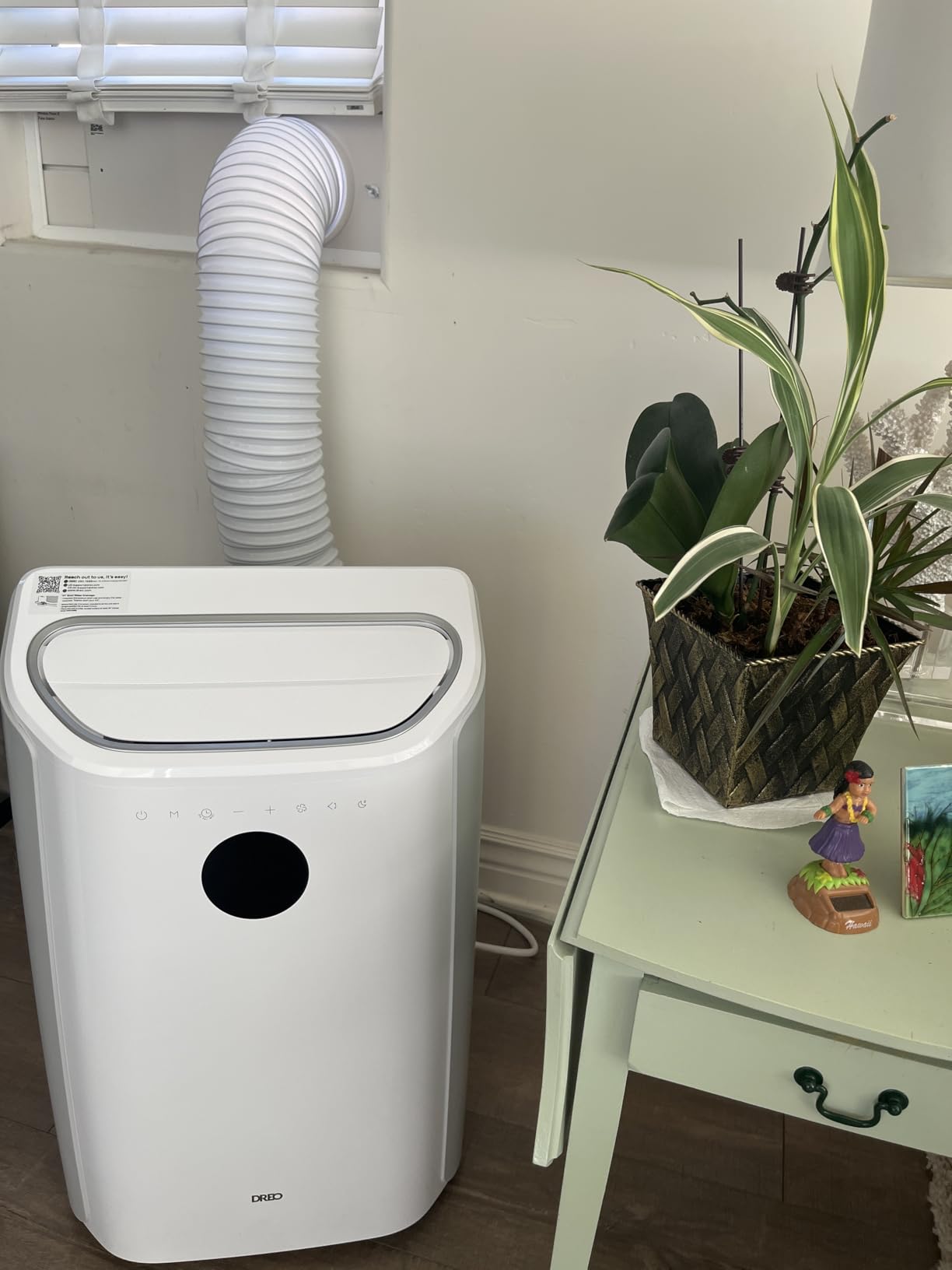 DREO Portable Air Conditioner 516S, 14000 BTU ASHRAE (10000 BTU DOE) Smart AC Unit for Bedroom with Drainage-free Cooling, Fan&Dehumidifier 3 in 1, APP/Voice/Remote, Quiet Standing AC for Room Indoors customer photo 1