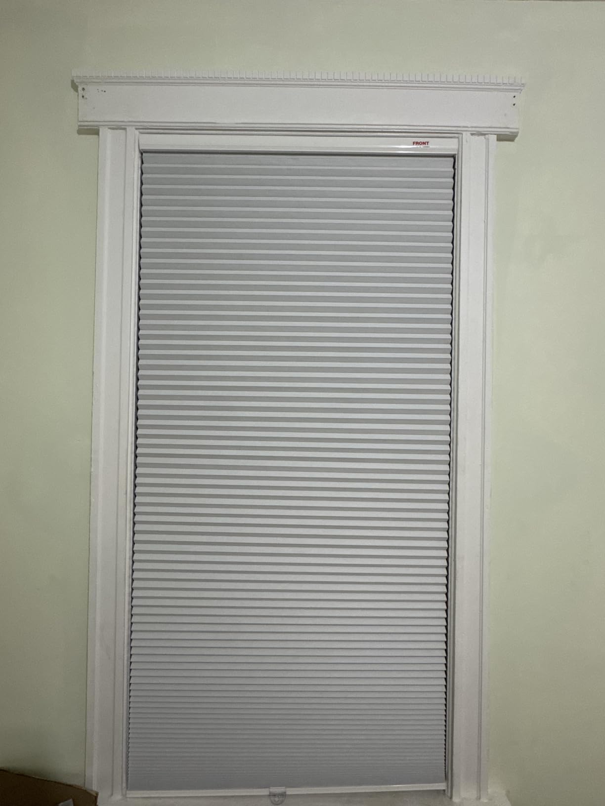MYshade Motorized Cellular Shades - Smart Blinds Compatible with Alexa/Google Home/SmartThings, 100% Blackout Rechargeable Cordless Honeycomb Blinds, Custom-Size Auto Shades for Windows (White) customer photo 1
