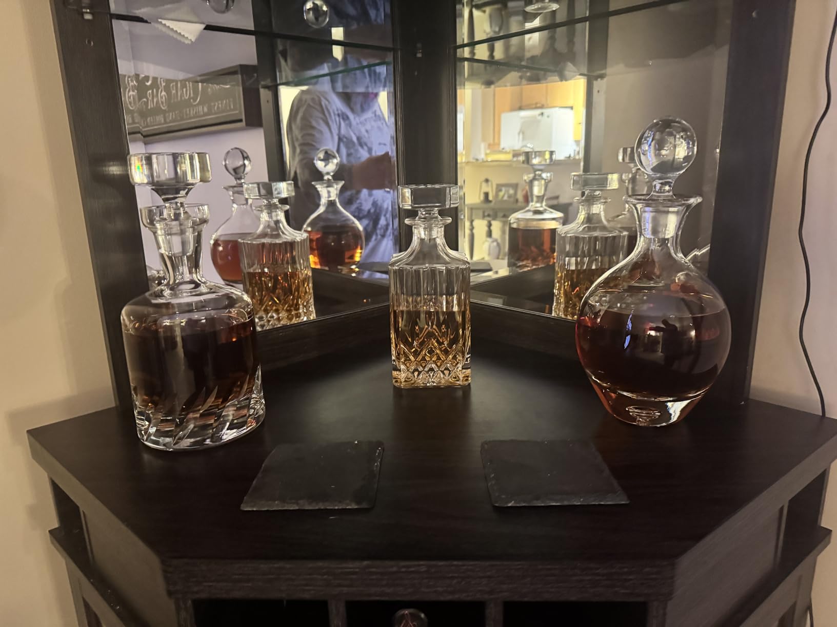 Large Wine Decanter | Hand-Crafted in Europe | 66 FL Oz | Crystal Ground Stopper | Wide Base for Optimal Aeration | 100% Lead-Free Crystal | Handblown | Gift-Boxed | Elegant Design customer photo 2