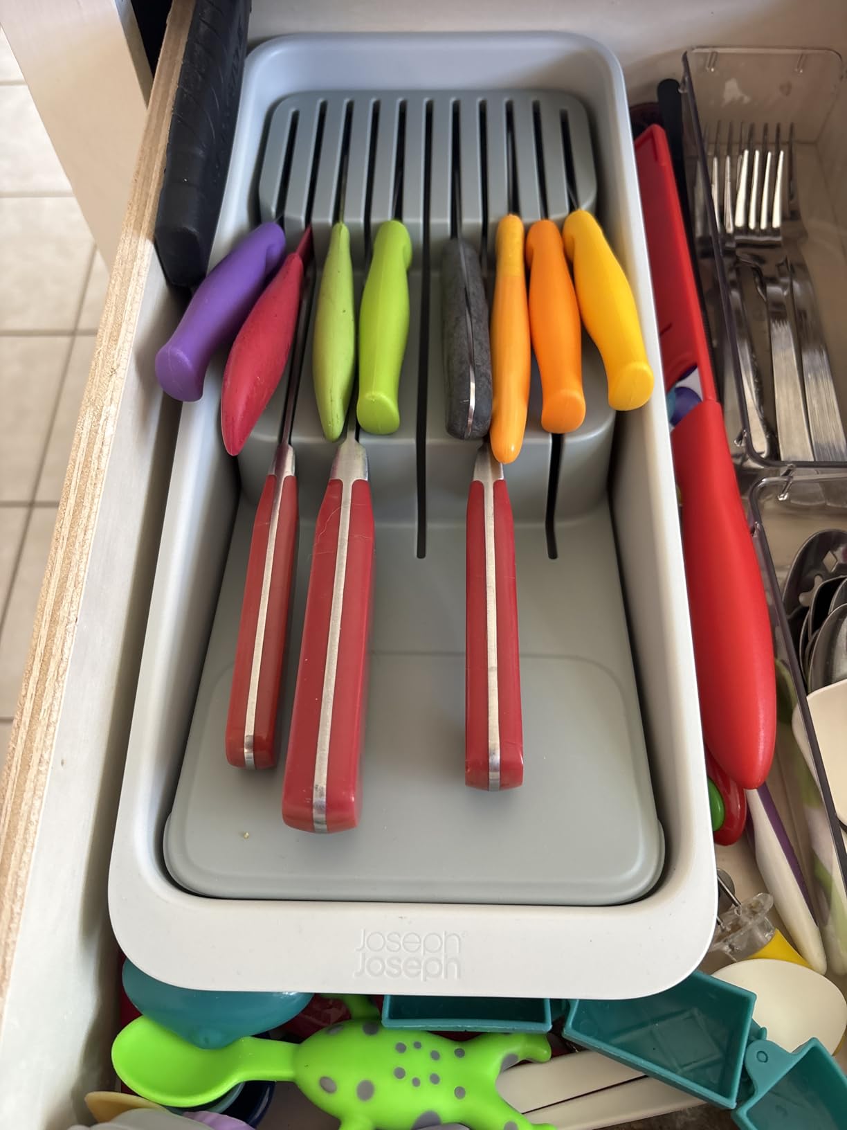 Joseph Joseph DrawerStore 2-Tier Knife Kitchen Drawer Organizer customer photo 1