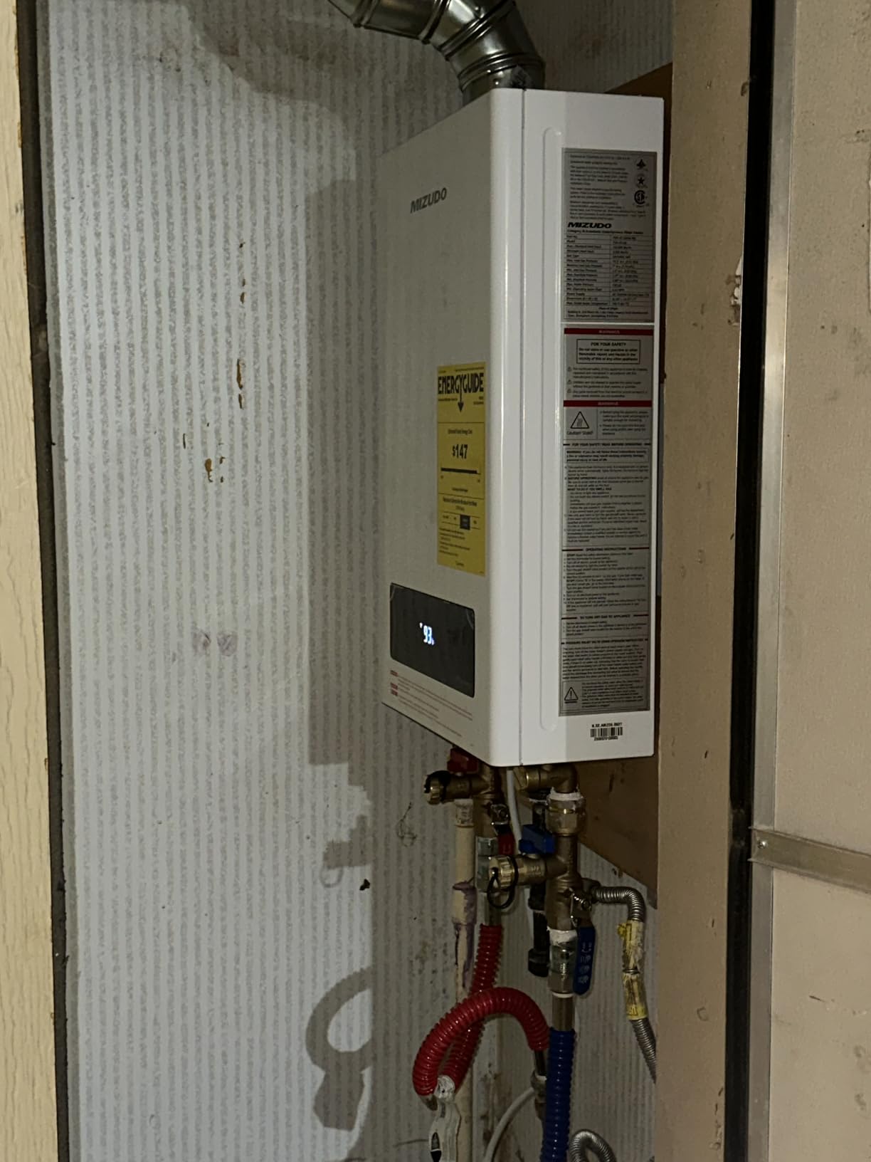 MIZUDO Natural Gas Tankless Water Heater, Indoor or Outdoor Convertible Installation, Max 5.1 GPM 120,000 BTU, WiFi&APP Control CSA Certified, GEN 3 customer photo 2