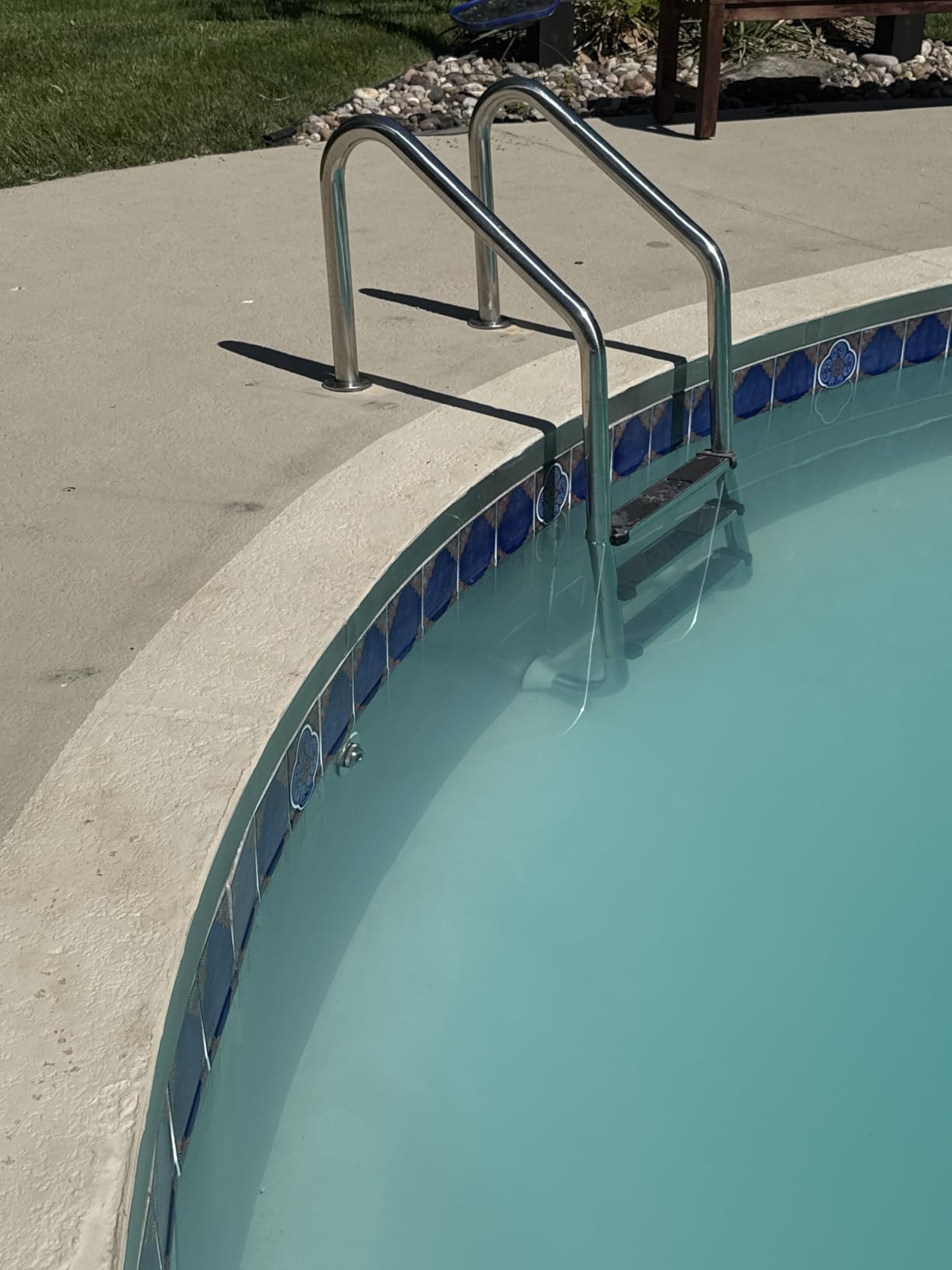 Goplus Swimming Pool Ladder, 3-Step/4-Step In-Ground Stainless Steel Step for Indoor/Outdoor Pool, Heavy Duty Non-Slip Ladder customer photo 1