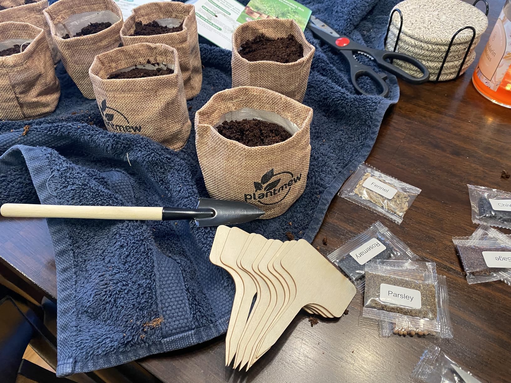 Gift for Women, Mom, Her - 9 Herb Indoor Window Garden Kit | Complete Herb Seeds Starter Set with Pots, Soil, Tools & Markers | Heirloom Herbs | Birthday, Housewarming, New Home, Mother's Day customer photo 1