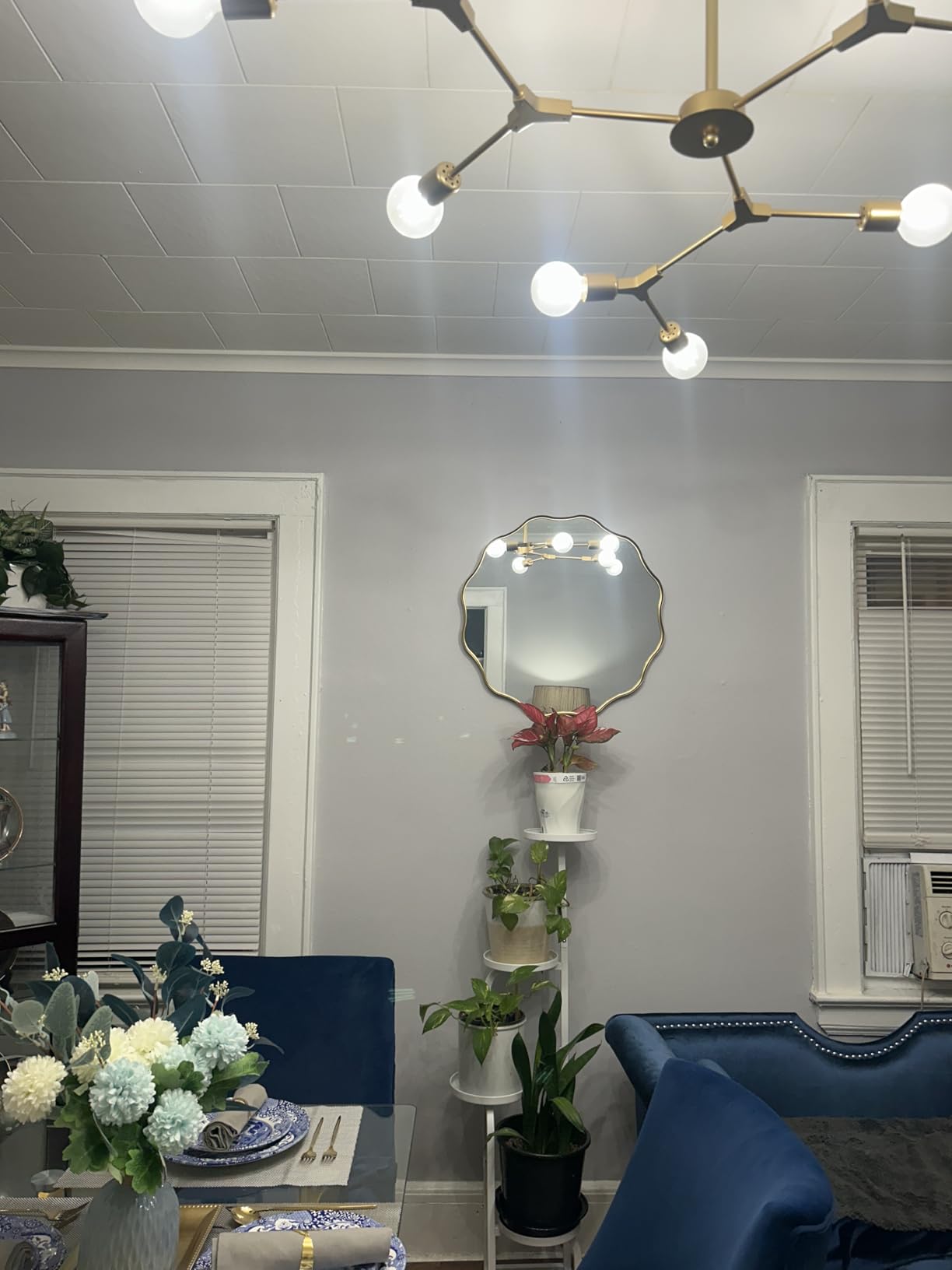 VooBang Black Scalloped Large Circle Mirror, 42