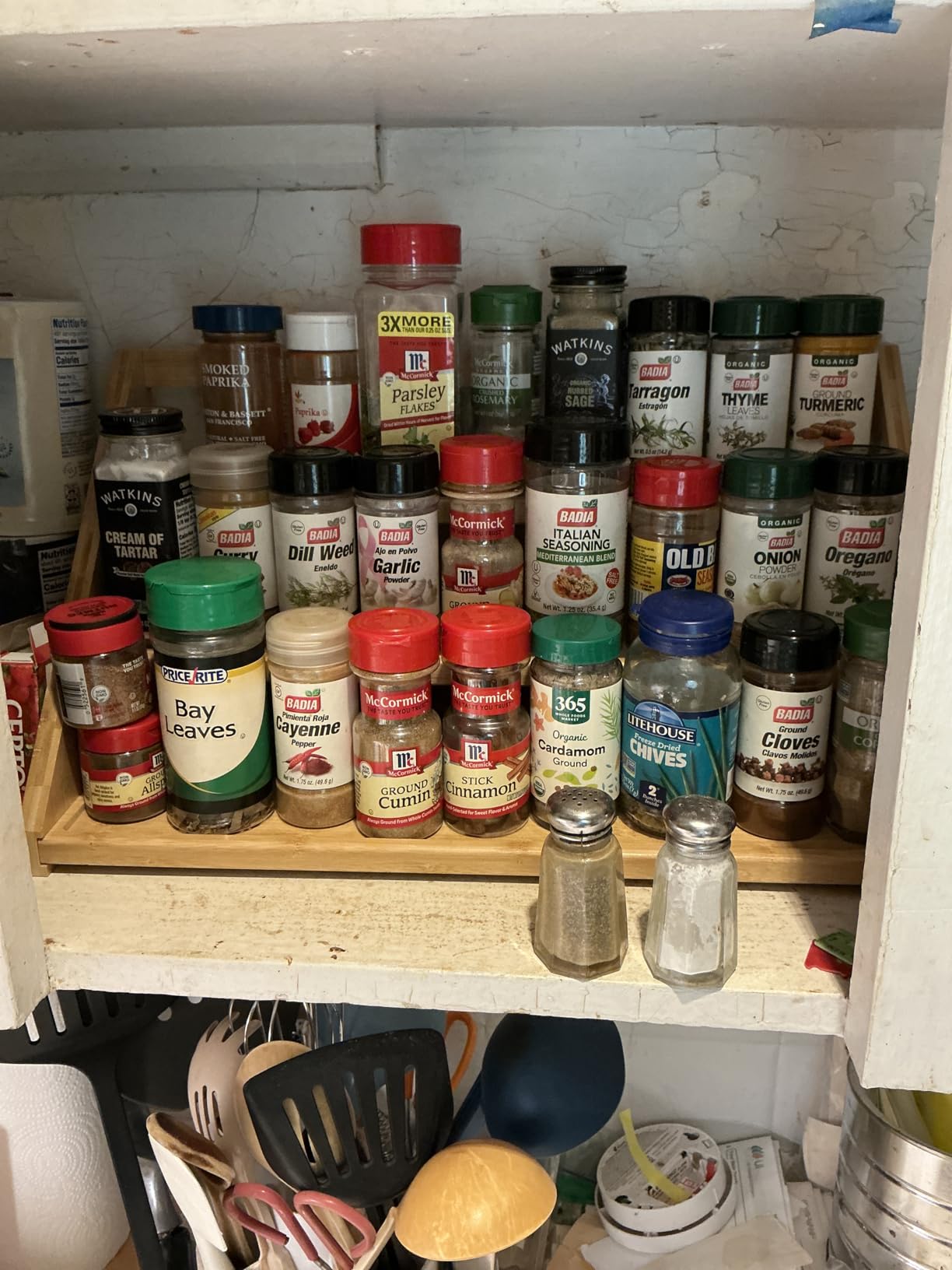 Spice Rack - Bamboo Wood Spice Rack Organization for Cabinet/Countertop customer photo 1