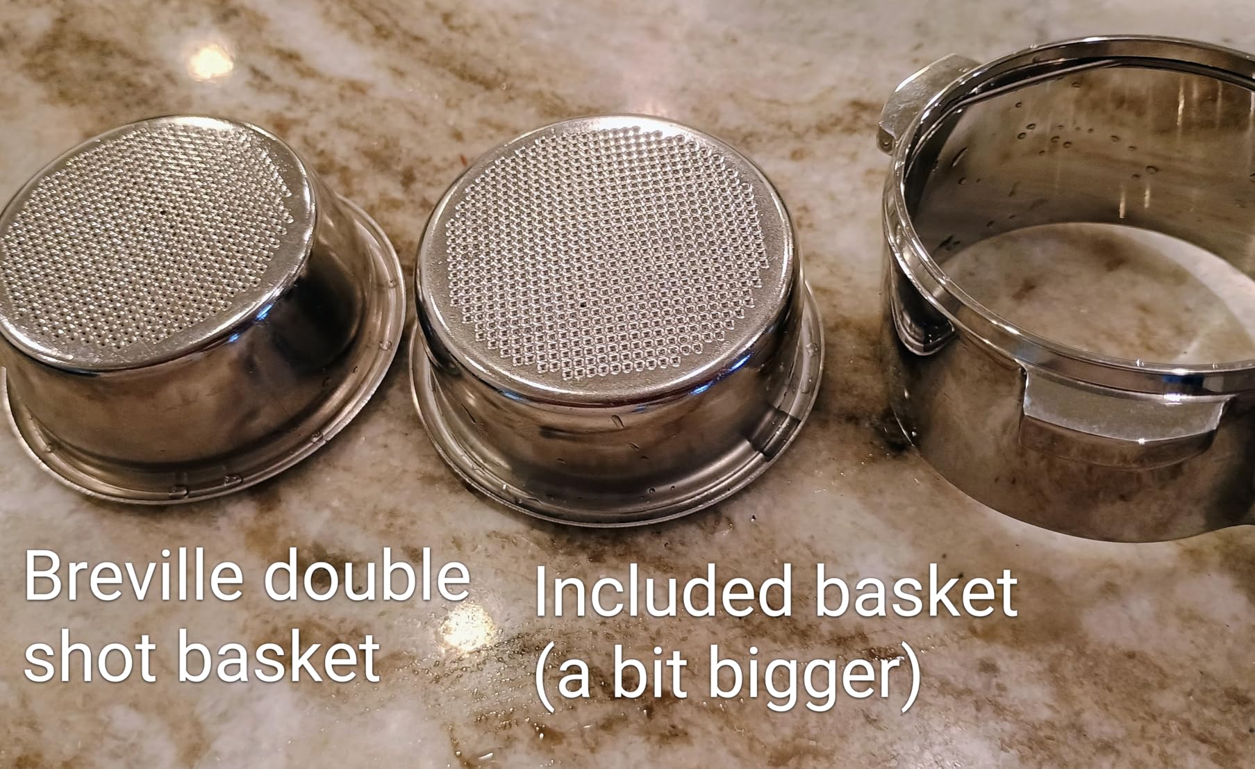 54mm Bottomless Portafilter Compatible with Breville Barista Express, Pro, Touch, Bambino Plus & Infuser - Naked Portafilter with 18g Precision Basket - Ergonomic Rosewood Handle | BRESYIA customer photo 2