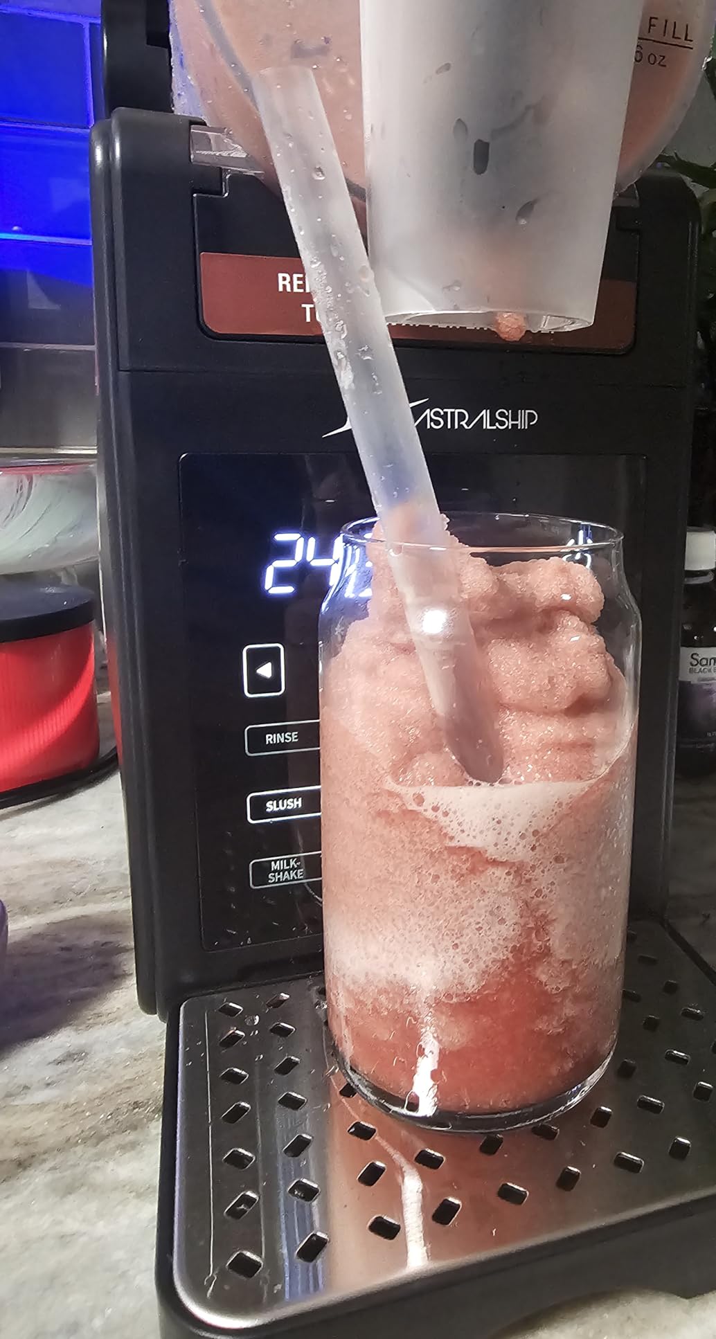 Slushie Machine with Soft Serve Ice Cream Mode, Slushy Maker for Home Frozen Drink Maker with 7 Presets, Auto Rinse, Low-Sugar & Alcohol Alerts - For Slush, Milkshakes, Margaritas & Frappes customer photo 1
