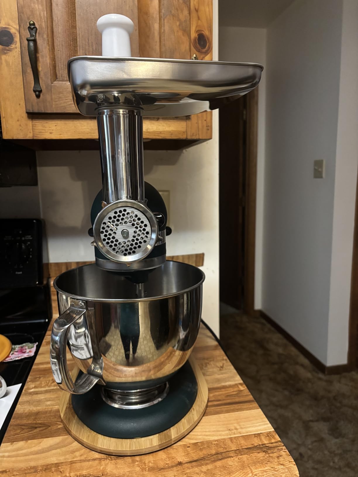 Durable Meat Grinder & Slicer Shredder Attachments Set for Kitchenaid Mixers, Dishwasher Safe customer photo 2