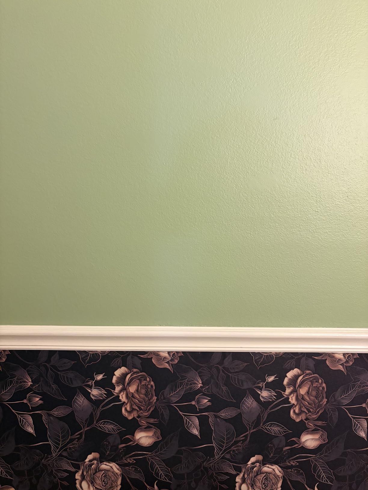ICOOP Black Peel and Stick Wallpaper Modern Rose Dark Wallpaper 17.5