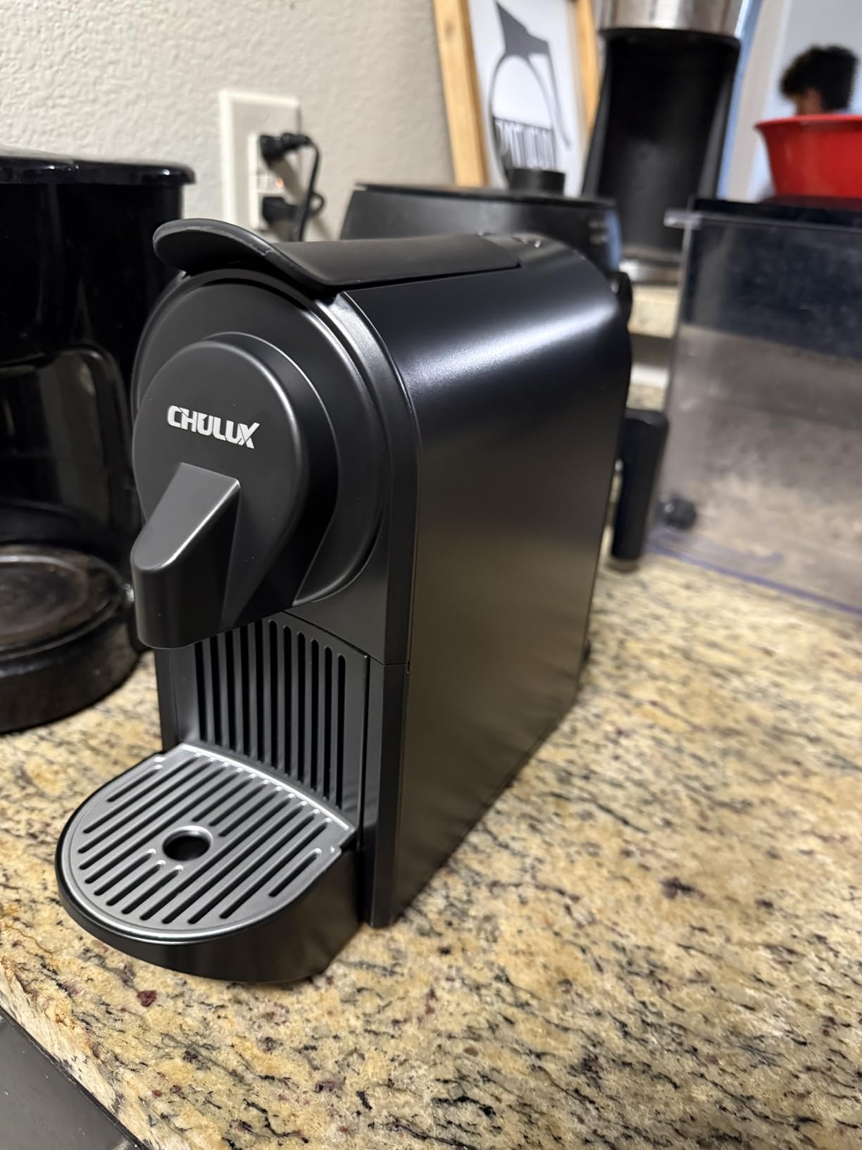 CHULUX Upgrade Bafè-Pro Espresso Machine for Nes Original Pods, 20Bar Rapid Extraction Home Espresso Coffee Maker for Espresso & Lungo, Black customer photo 1