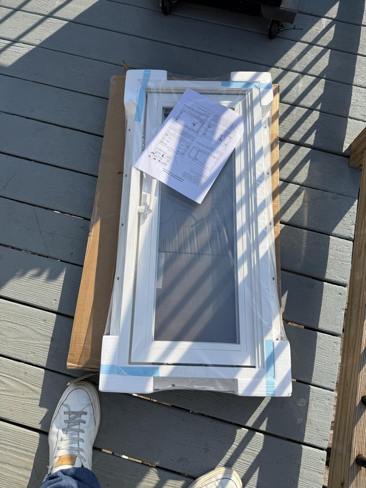 Vinyl Basement Hopper Window, 32