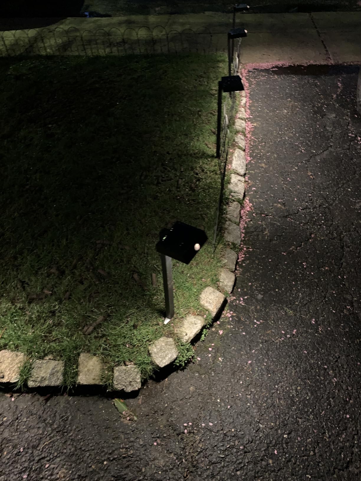 XMCOSY+ Solar Pathway Lights with Motion Sensor 6 Pack, 300LM Metal Solar Lights Outdoor Waterproof, 3 Modes Landscape Lighting for Garden, Backyard, Outside, Path (Warm/Cool White) customer photo 2