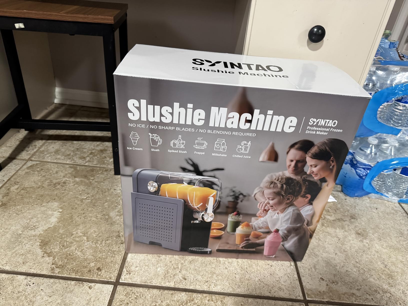 SYINTAO 2-in-1 Slushie & Soft Serve Ice Cream Maker, 96oz Vessel No-Ice-Needed Frozen Drink Machine with LED Display, 6 Preset Modes, Auto-Clean & Delay Timer customer photo 2