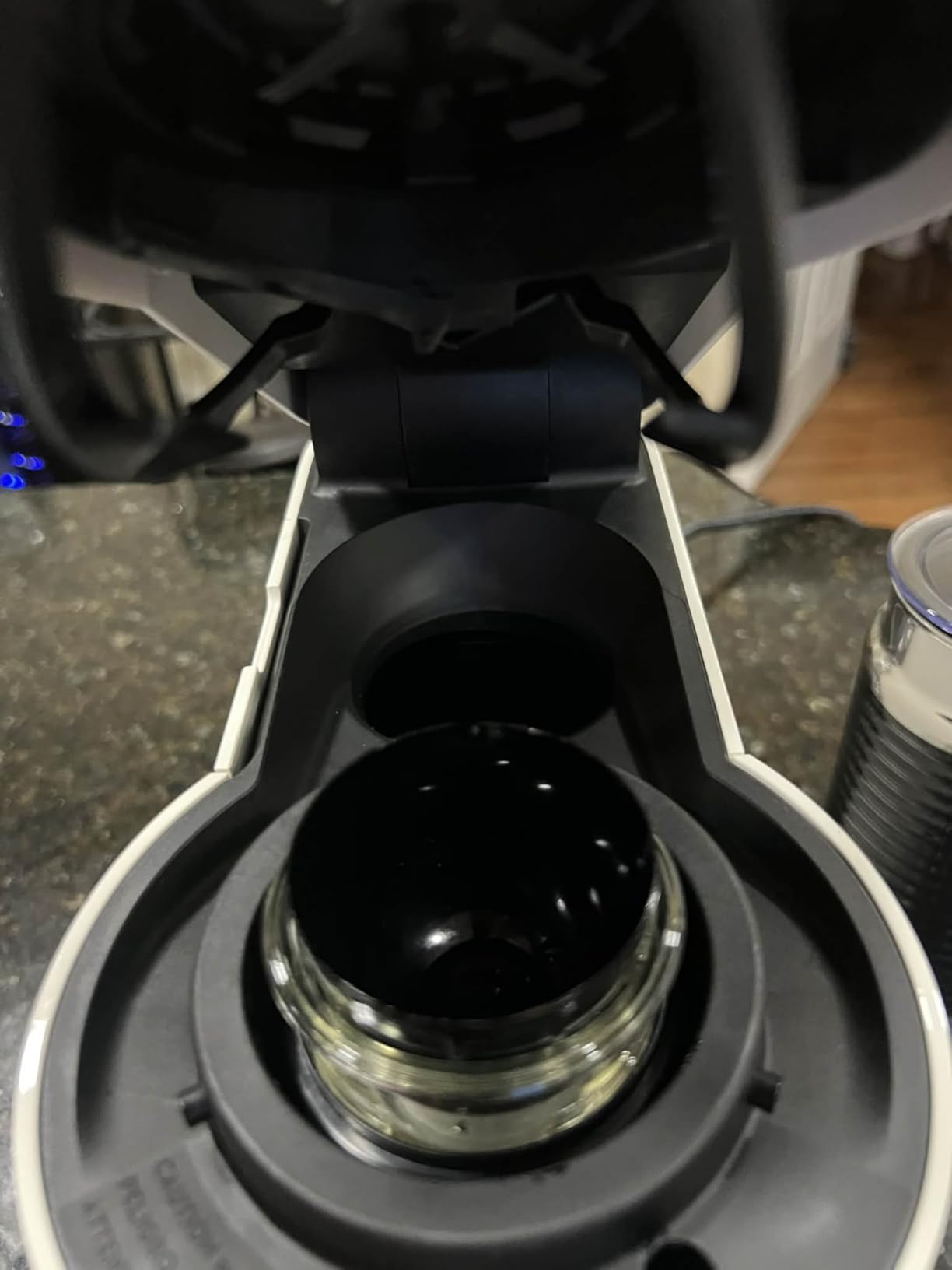 Vertuo Next Premium Coffee and Espresso Maker by Breville with Aeroccino Milk Frother, Creamy White Dark Chrome customer photo 2