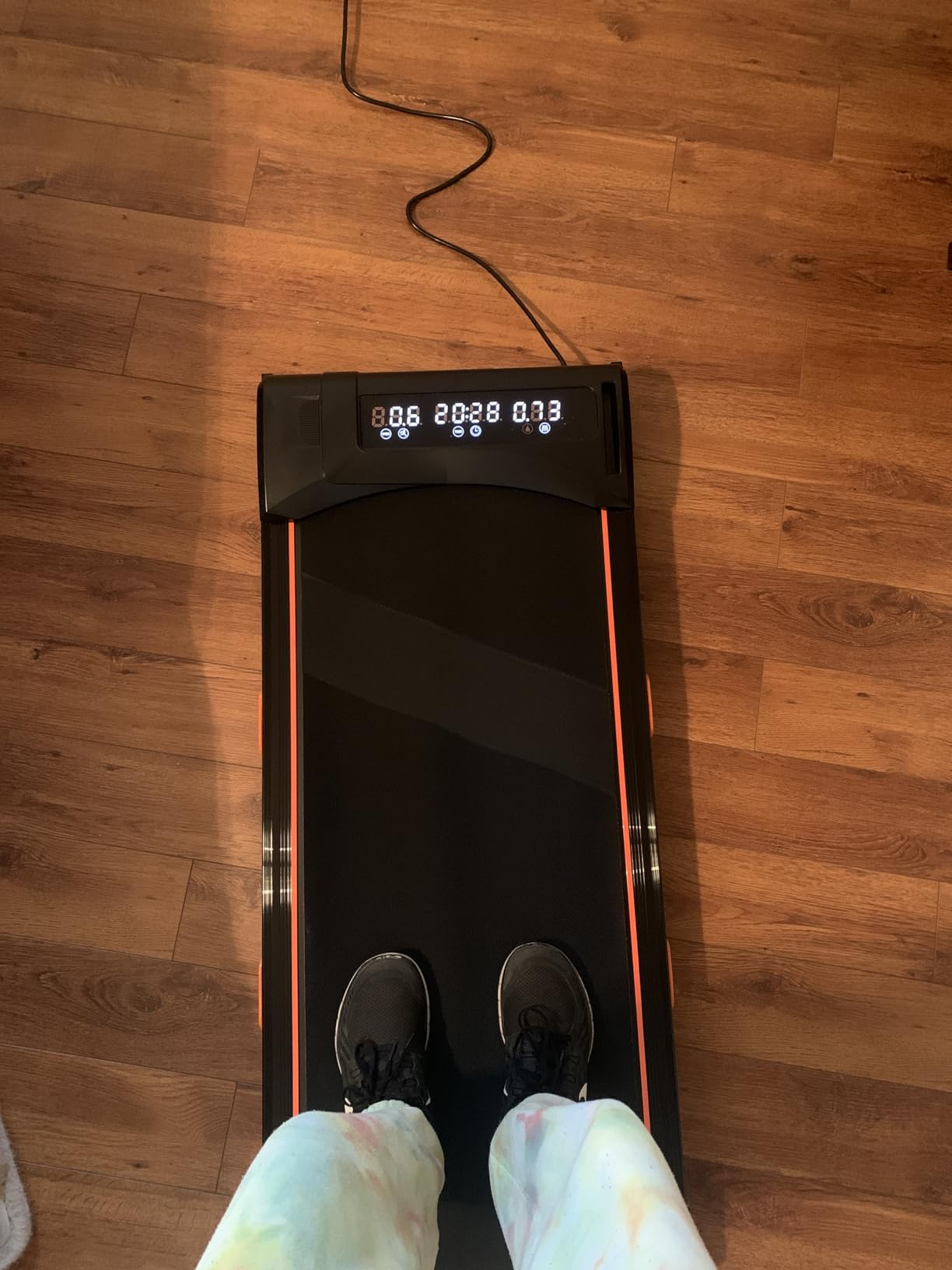 Walking Pad Treadmill with Desk Workstation, 12% Incline Treadmills for Home Office, 350lbs Capacity, 3.5HP customer photo 1