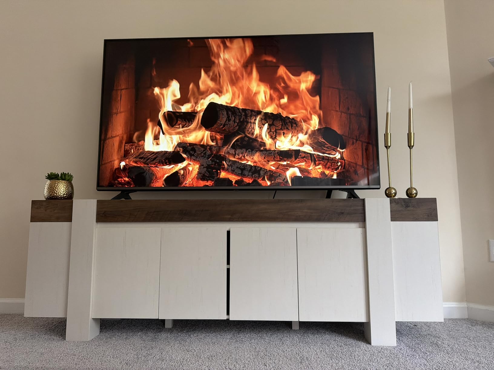 OKD Modern Farmhouse TV Stand, 70