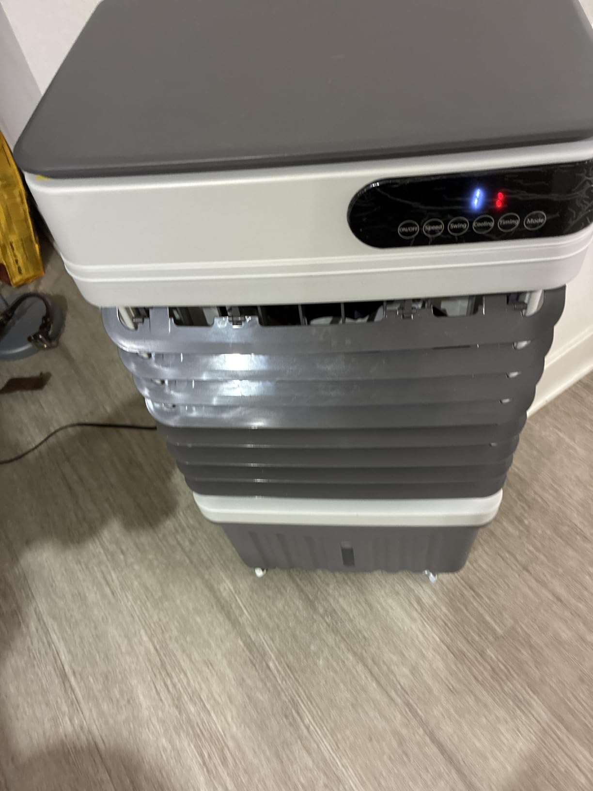 AKIRES 3600CFM Swamp Cooler, Evaporative Air Cooler with 13.5-Gal Water Tank, 4 Ice Packs, Evaporative Cooler for Outdoor Patio Garage Commercial Industrial Use (41IN) customer photo 1