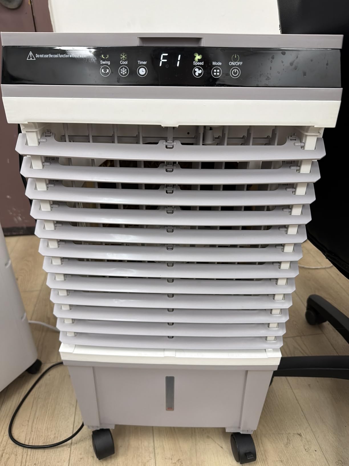 Swamp Cooler, 1800CFM Evaporative Air Cooler with 5.3 Gal Water Tank, 12H Timer, 6 Ice Boxes, 2 Modes, 3 Speeds, 120° Oscillation, Air Cooler for Indoor, Home, Kitchen, Bedroom customer photo 2