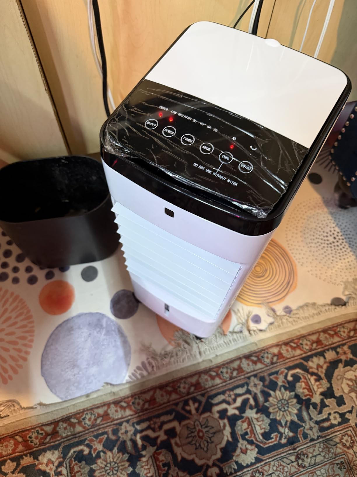 MEPTY Swamp Cooler, Windowless Portable Air Conditioners with 120° Oscillation, Evaporative Air Cooler with Remote, 12H Timer, Air Cooler Fan with 3 Modes & Speeds for Bedroom Indoor Room customer photo 2