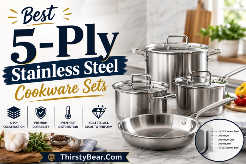 Best 5-Ply Stainless Steel Cookware Sets