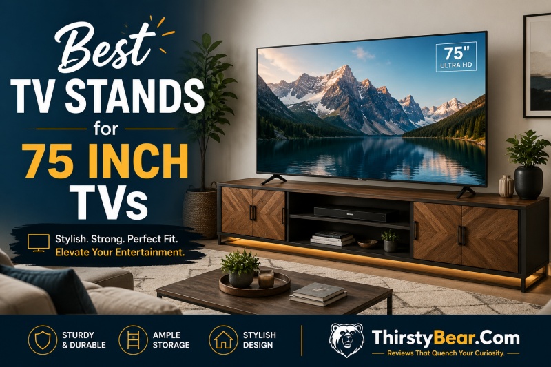 Best TV Stands for 75 Inch TVs