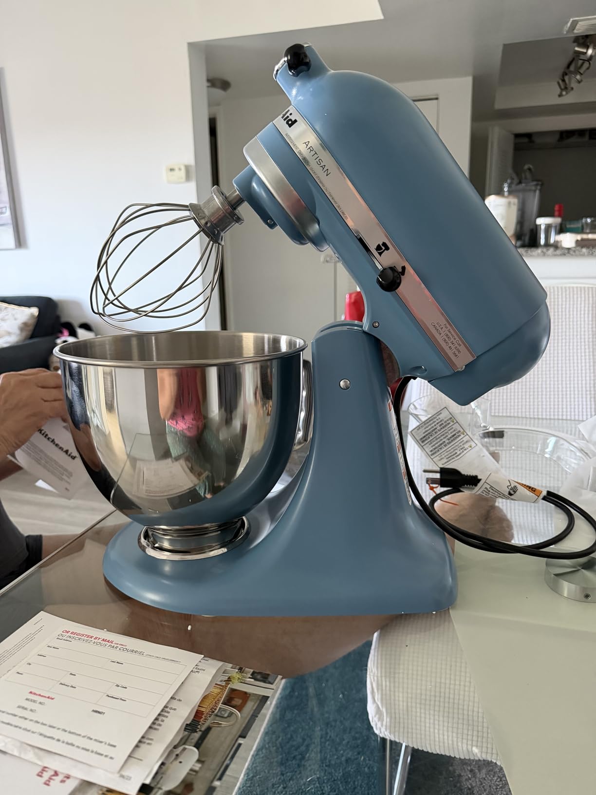 KitchenAid Artisan Series 5 Quart Tilt Head Stand Mixer, Metal, KSM150PS, Empire Red customer photo 2