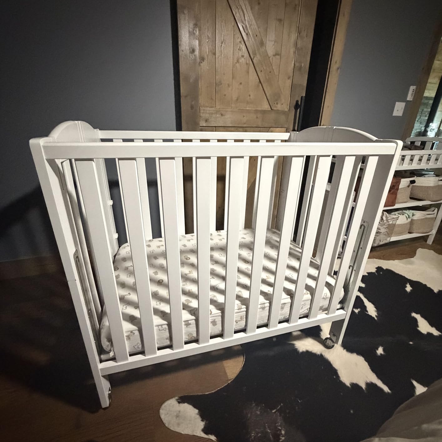 Dream On Me 3-in-1 Portable Folding Mini Baby Crib with Mattress, White, GREENGUARD Gold Certified customer photo 1