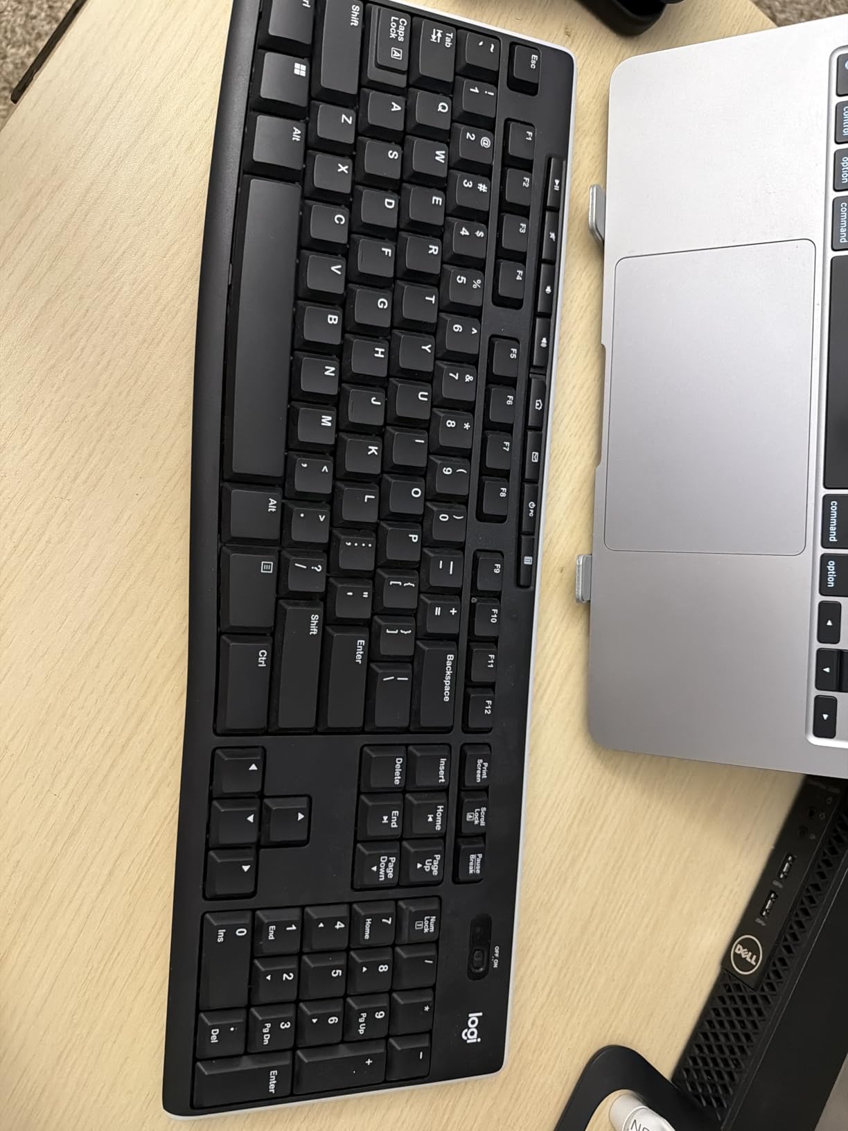 Logitech K270 Wireless Keyboard for Windows, 2.4 GHz Wireless, Full-Size, Number Pad, 8 Multimedia Keys, 2-Year Battery Life, Compatible with PC, Laptop, Black customer photo 1