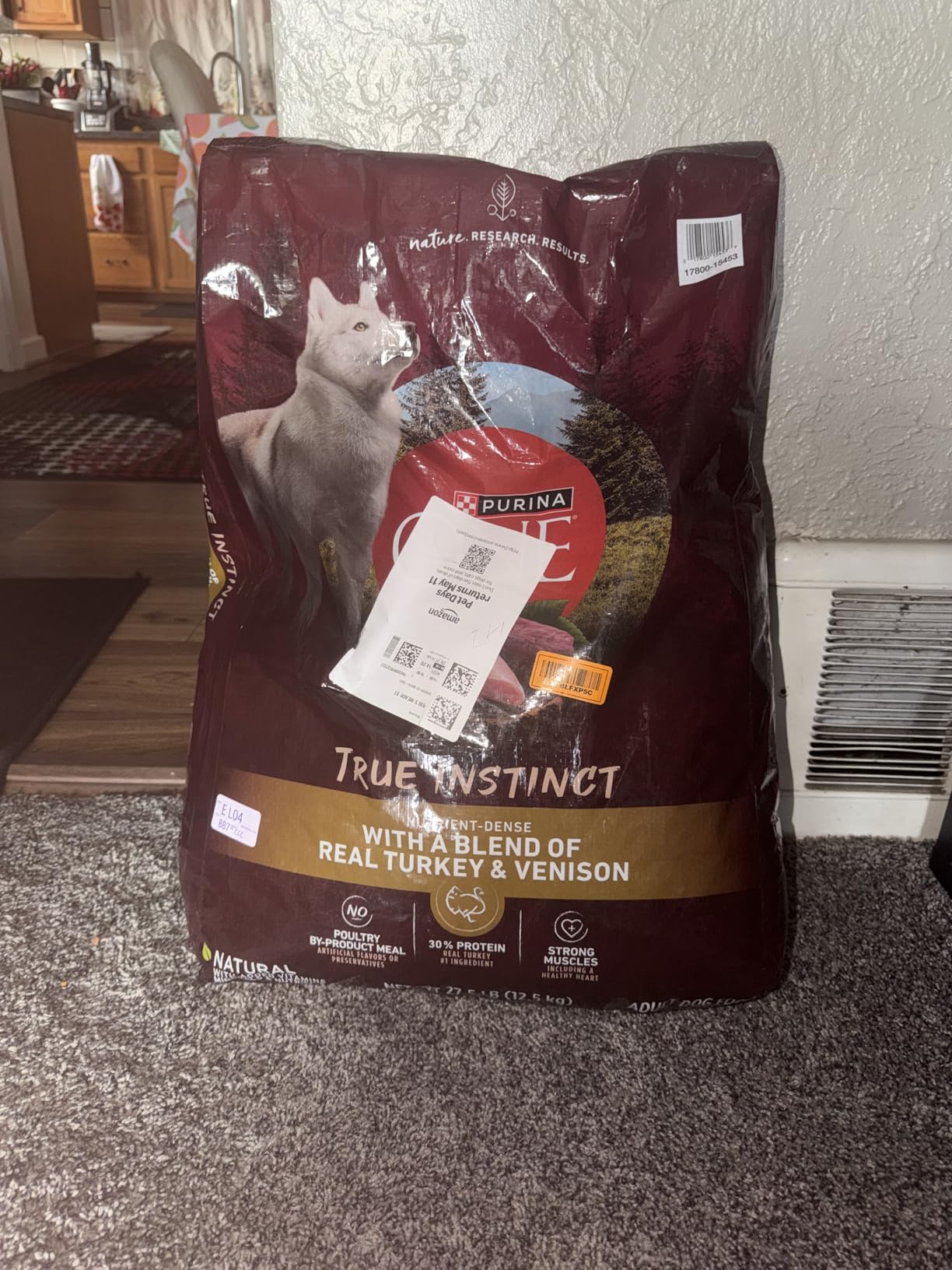 Purina ONE True Instinct With A Blend Of Real Turkey and Venison Dry Dog Food - 15 lb. Bag customer photo 2