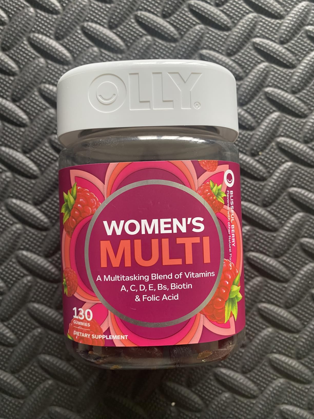 OLLY Women's Multivitamin Gummy, Women's Overall Wellness, Vitamins A, C, D, E, Biotin, Folic Acid, Adult Chewable Supplement, Berry Flavored, 45 Day Supply - 90 Count customer photo 1