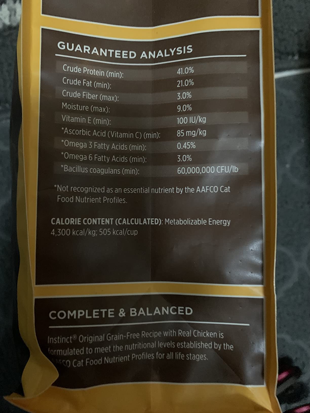 Instinct Original Dry Cat Food, Raw Coated Kibble, High Protein, Grain Free Recipe - Real Chicken, 5 lb. Bag customer photo 2