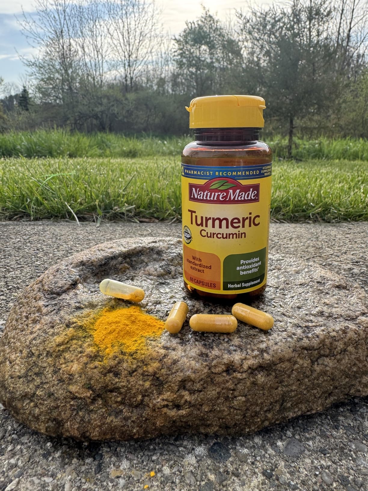 Nature Made Turmeric Curcumin 500 mg, Turmeric Curcumin Supplement for Antioxidant Support, Herbal Supplements, 120 Capsules, 120 Day Supply customer photo 1