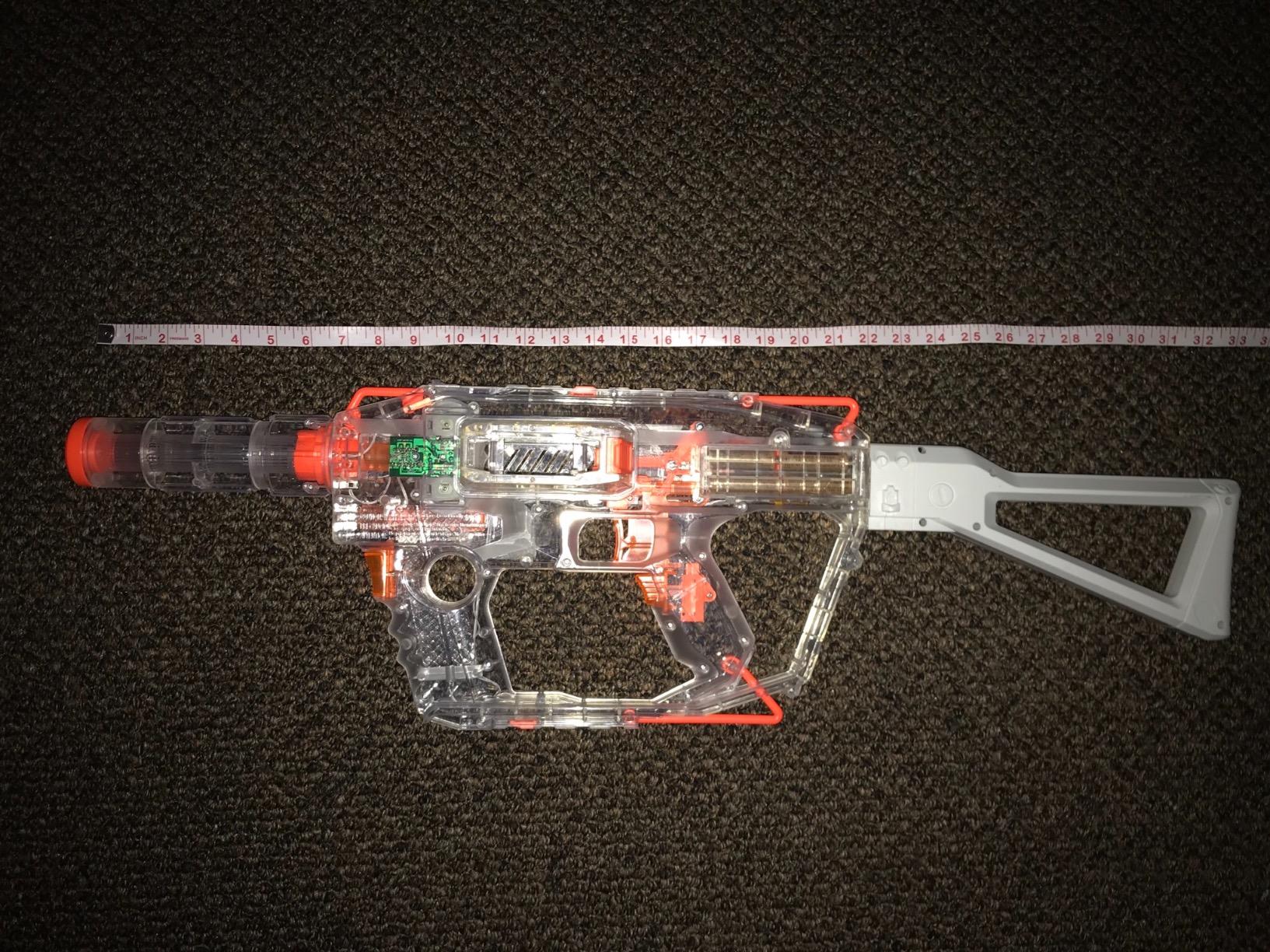Nerf Modulus Ghost Ops Evader Motorized Blaster - Light-Up See-Through Blaster and Barrel Extension, Includes 12 Official Elite Darts (Amazon Exclusive) customer photo 2