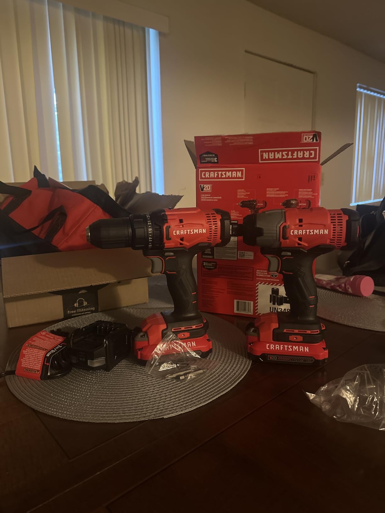 CRAFTSMAN V20 MAX Cordless Drill Driver and Impact Driver Set with 2 Batteries and Charger (CMCK200C2) customer photo 2