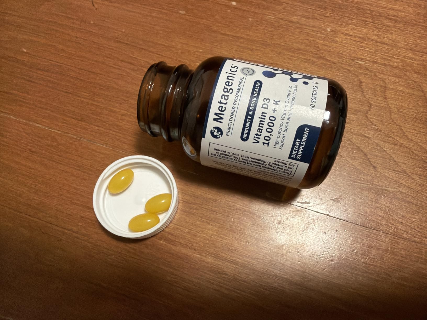Metagenics Vitamin D3 and Vitamin K2 5,000 IU with MK-7 - Vitamin D3 with K2 for Immune Support, Bone & Heart Health - Non-GMO, Gluten-Free - 60 Softgels customer photo 2