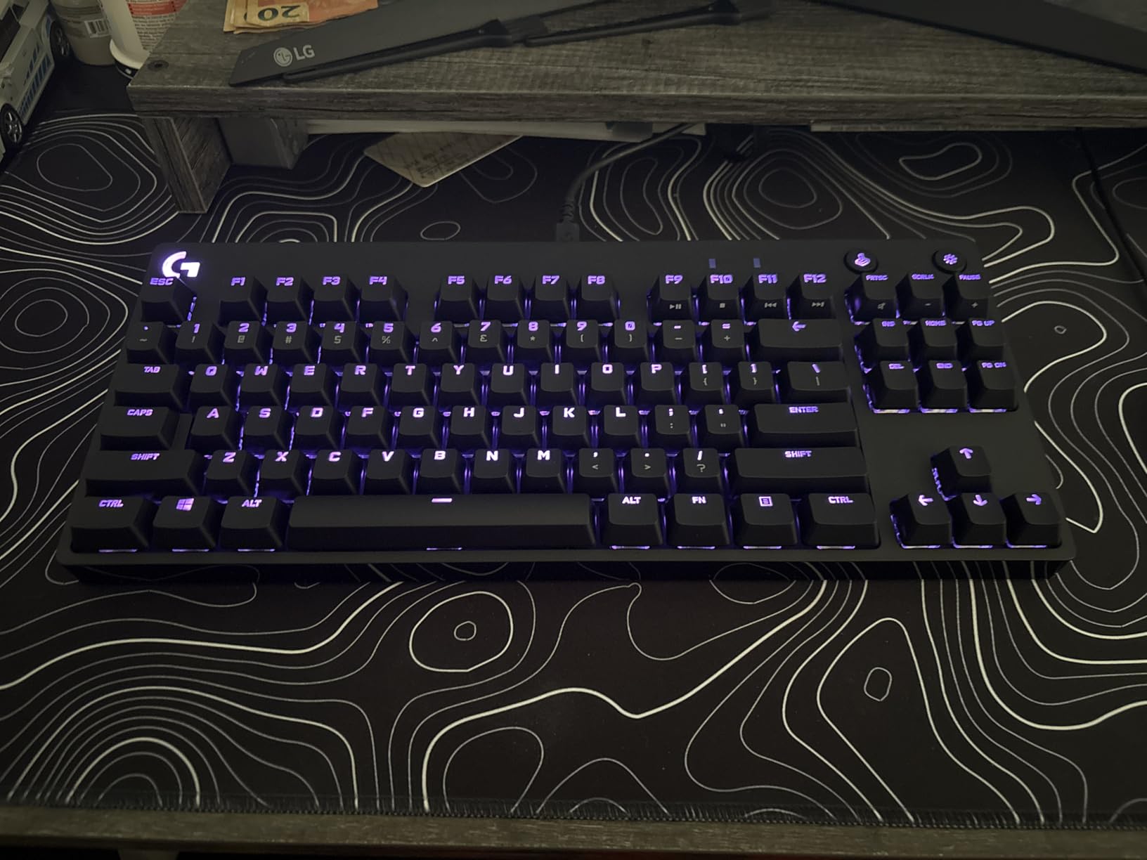 Logitech G Pro Mechanical Gaming Keyboard, Ultra Portable Tenkeyless Design, Detachable Micro USB Cable, 16.8M Color LIGHTSYNC RGB Backlit Keys customer photo 2