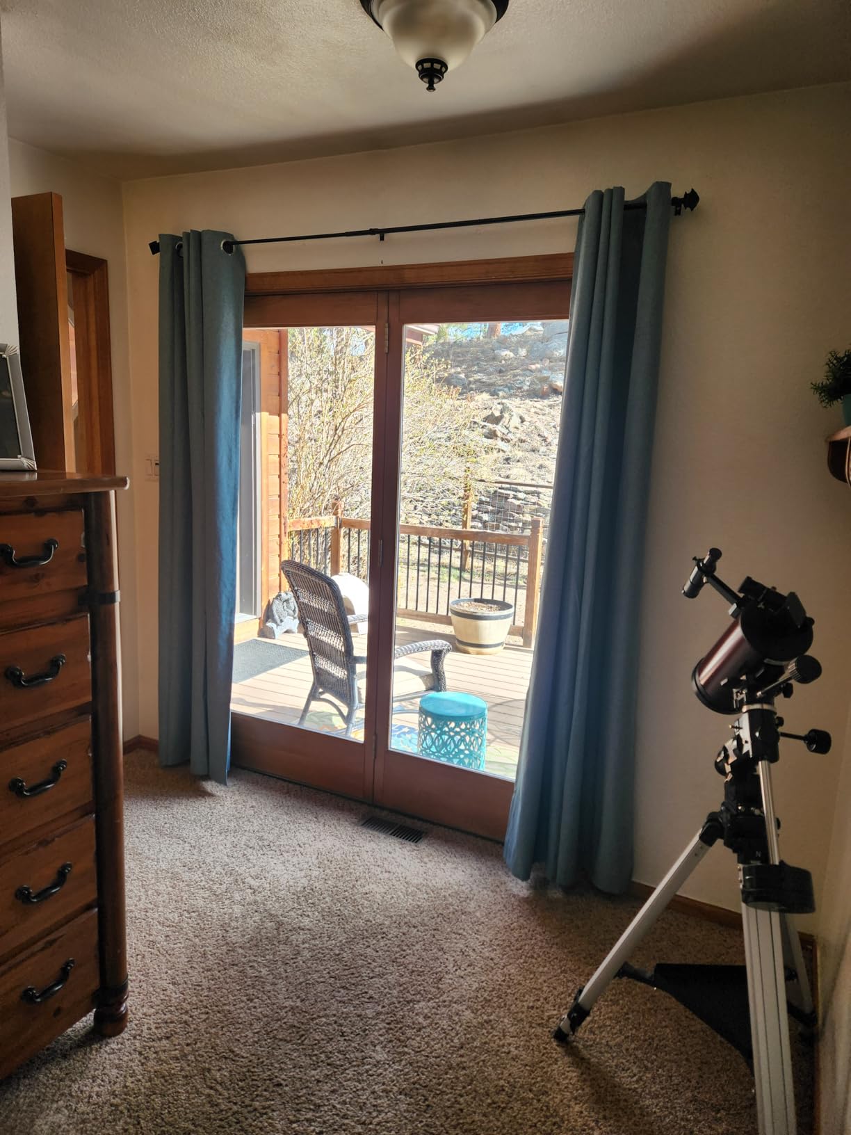 Deconovo Total Blackout Curtains, Thermal Insulated Linen Look Grommet Drapes for Bedroom Living Room and Patio Door, Light Blocking Privacy Window Panels, Flaxen, 52W x 95L, 2 Panels customer photo 1