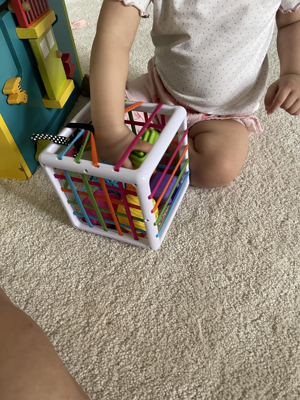 Fat Brain Toys InnyBin Shape Learning Toys, Sensory Toys for Babies and Toddlers, Baby Toys Ages 10 Months+ customer photo 1