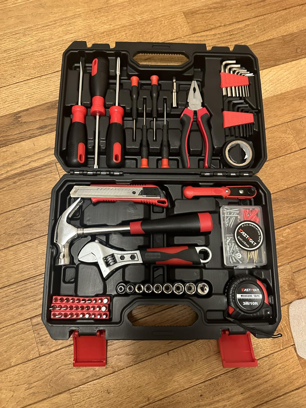 Eastvolt 128-Piece Home Repair Tool Set, Tool Sets for Homeowners, General Household Hand Tool Set with Storage Toolbox (EVHT12801) customer photo 2
