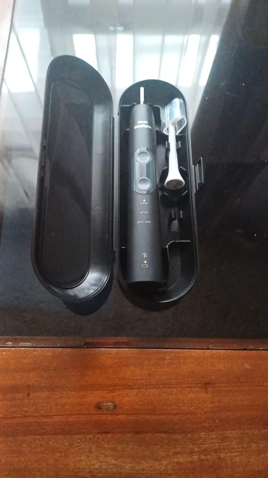 Philips Sonicare ProtectiveClean 5300 Rechargeable Electric Toothbrush, Pressure Sensor, 3 Cleaning Modes, Travel Case, Black, HX6423/34 customer photo 1