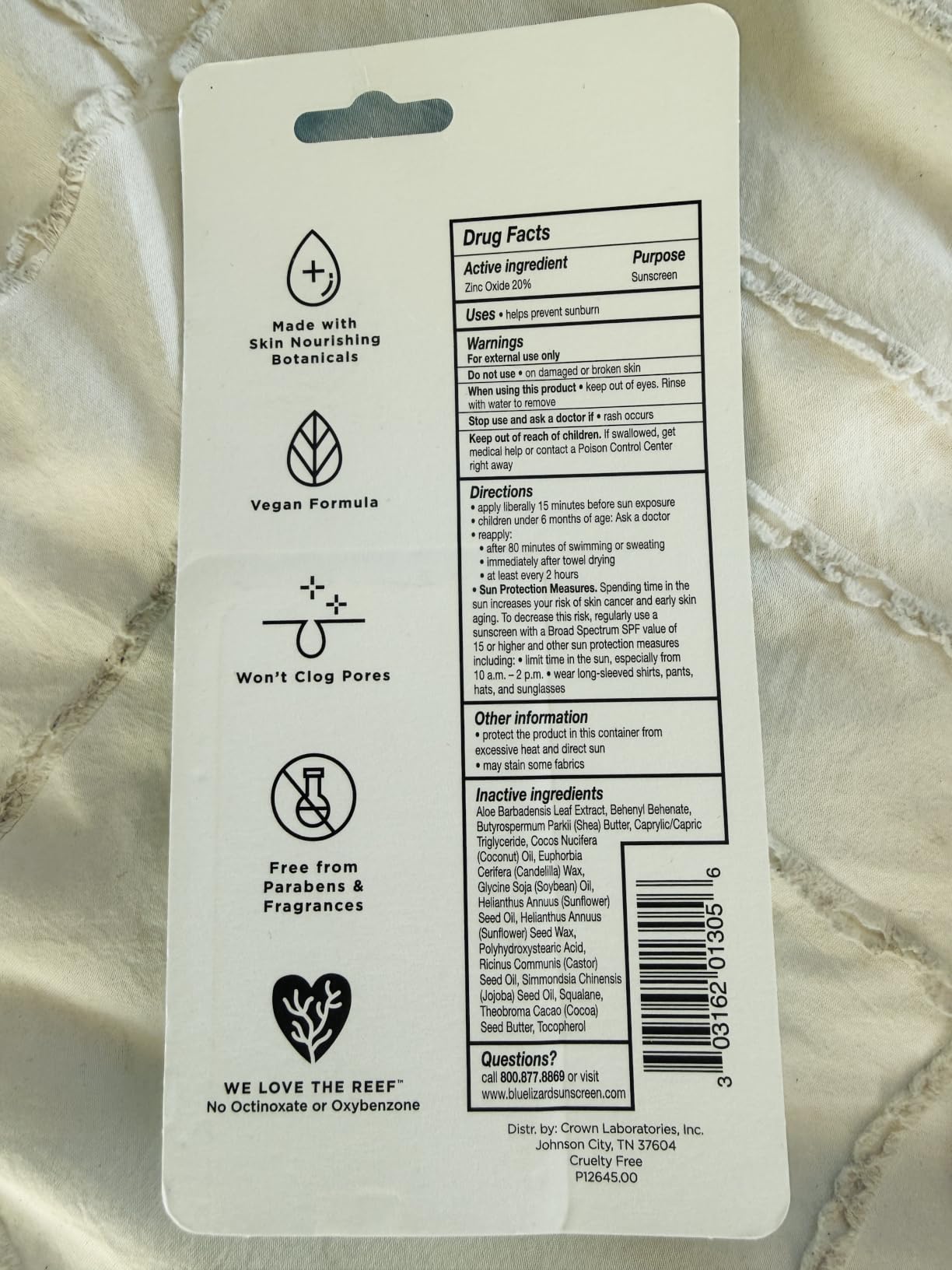 Blue Lizard Sensitive Mineral SPF 50 Sunscreen Lotion, 100% Mineral Sunscreen, UVA/UVB Protection, Infused with organic Aloe Vera, Soothes and Hydrates, 5 fl oz customer photo 2