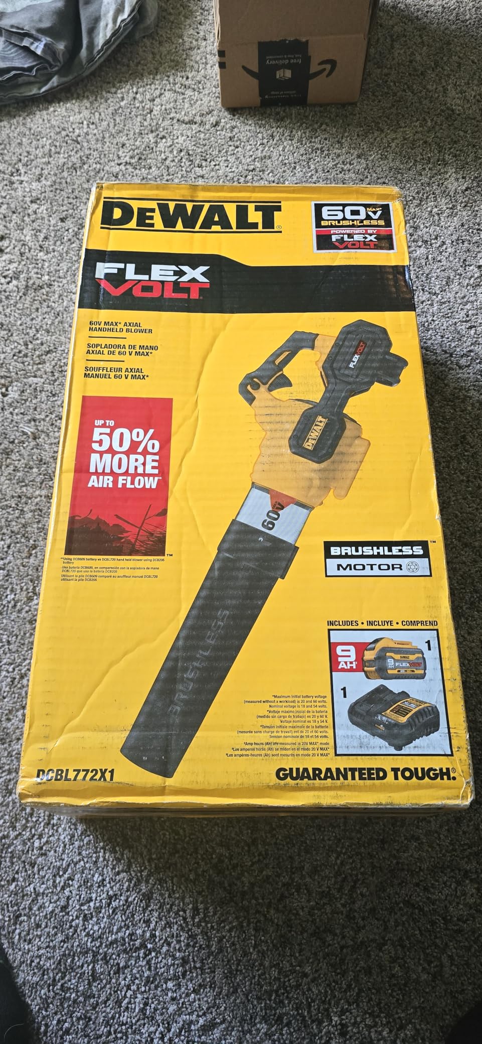 DEWALT 60V MAX Blower AXIAL HNDHLD 600CFM DCBL772B (Tool Only) customer photo 2