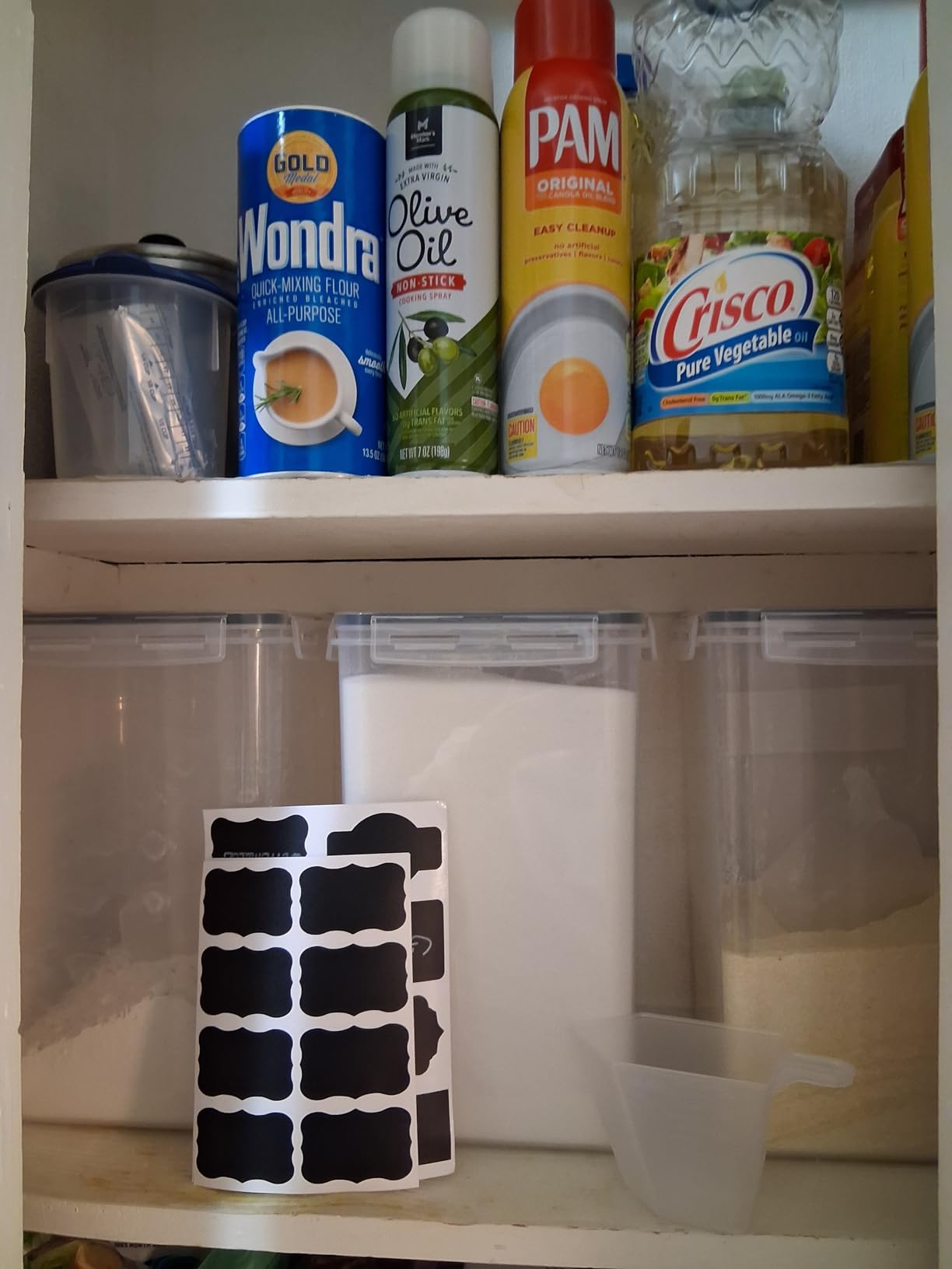 Vtopmart 5.2L Flour Sugar Storage Containers, 4 PCS, Black | For Bulk Flour and Sugar Storage, Airtight Seal, Multiple Sizes, BPA Free, Food Grade Material, Dishwasher Safe (Not Lids) customer photo 2