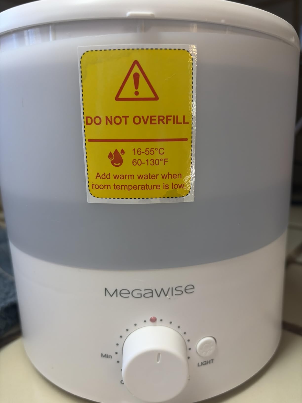 MegaWise Ultrasonic Cool Mist Humidifier SK7620 - 1.5L Capacity, Whisper-Quiet Operation, Adjustable Mist Output, Auto Shut-Off - Ideal for Home, Office, Baby Room, and Bedroom customer photo 1