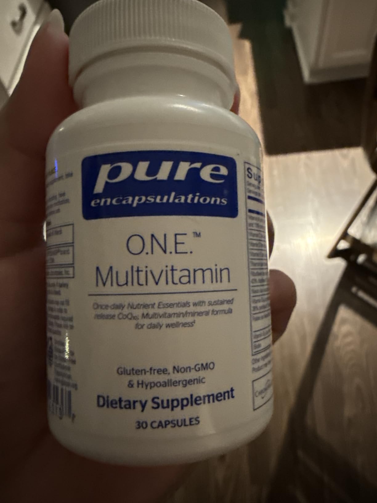 Pure Encapsulations O.N.E. Multivitamin - Once Daily Multivitamin with Antioxidant Complex Metafolin, CoQ10, and Lutein to Support Vision, Cognitive Function, and Cellular Health* - 30 Capsules customer photo 1