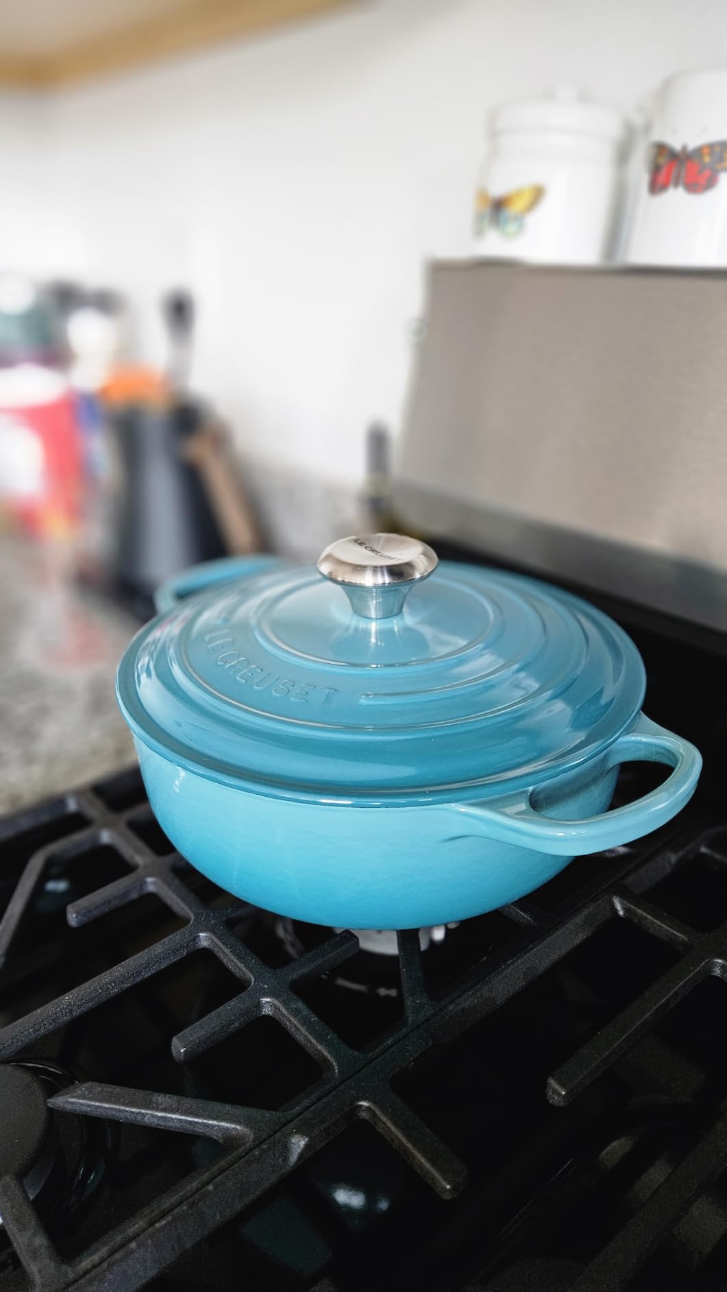 Le Creuset Enameled Cast Iron Signature Sauteuse Oven, 3.5 qt., Flame customer photo 2