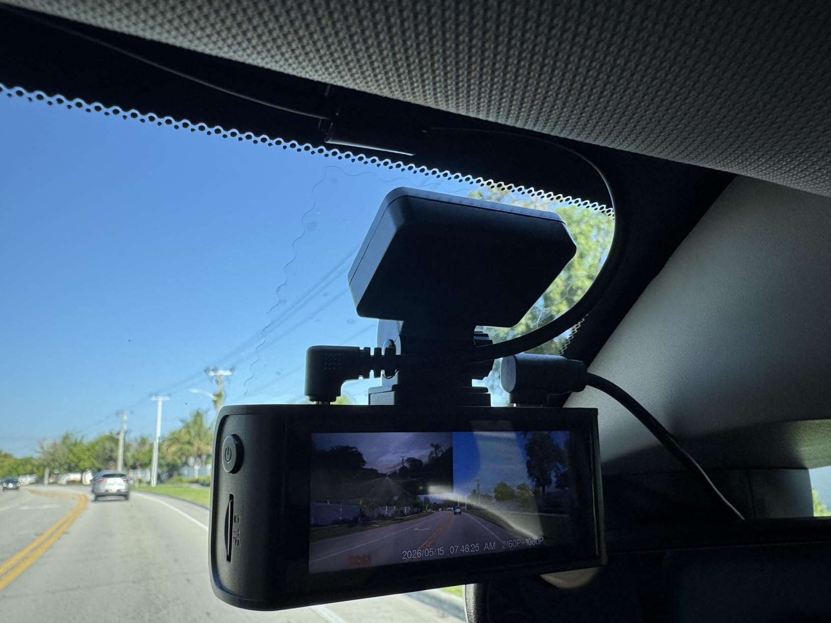 REDTIGER 4K Dash Cam Front Rear, STARVIS 2 Sensor, Free Card Included, 5.8GHz WiFi-20MB/s Fast Download, Dash Camera for Cars with GPS, WDR Night Vision, 170 Degree Wide Angle, 24H Parking Mode (F7NP) customer photo 2