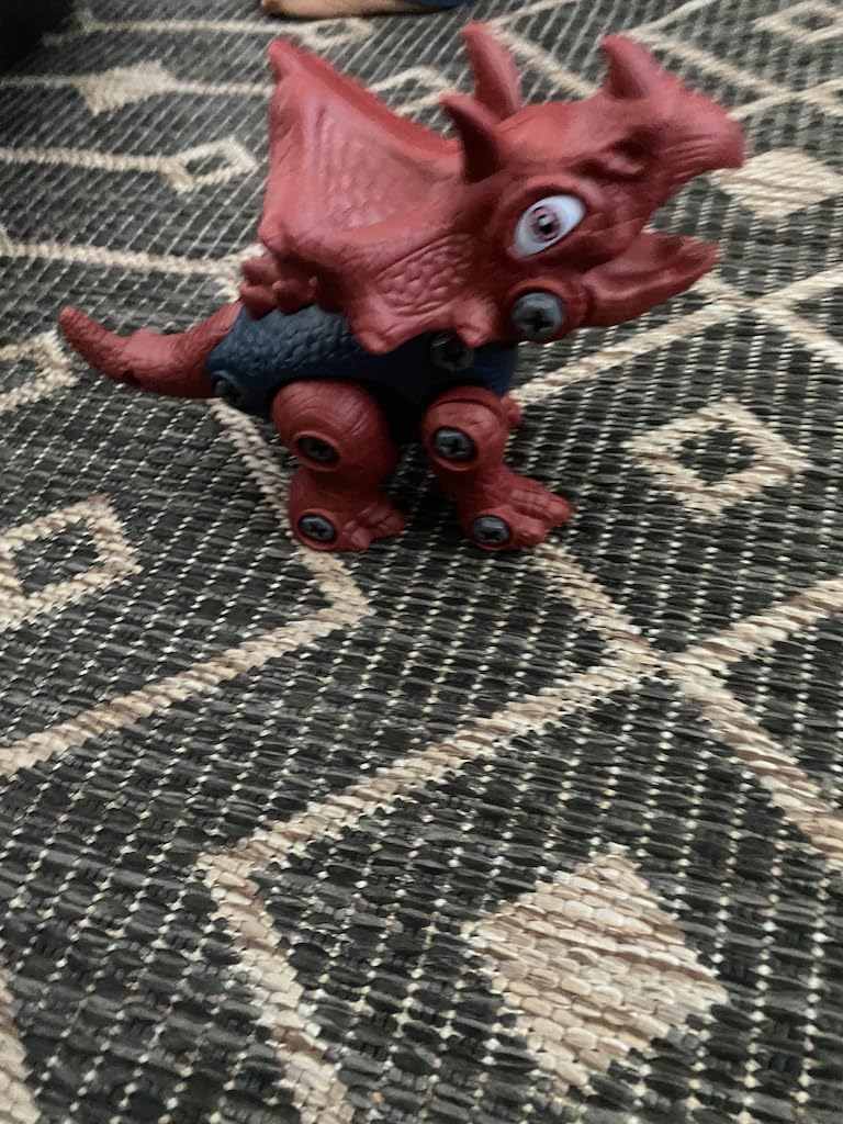 Dinosaur Toys for 3, 4, 5, 6, 7 Year Old Boys, Take Apart Toys with Electric Drill for Kids, STEM Educational Construction Building Toy, Ideal Birthday Christmas Easter Gifts, Incl Tyrannosaurus Rex customer photo 2