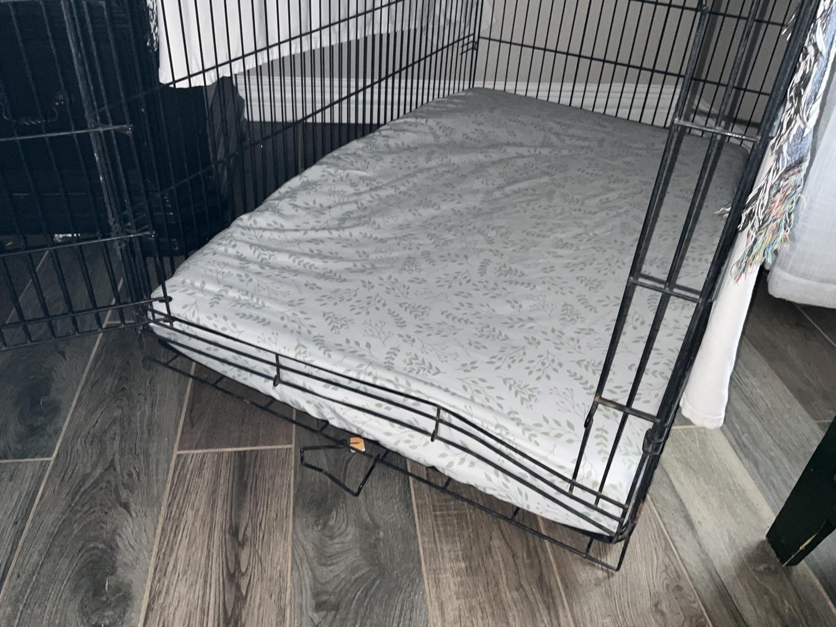 EHEYCIGA Orthopedic XL Dog Beds for Extra Large Dogs with Removable Washable Cover for Crate, Grey, 41x27 customer photo 1