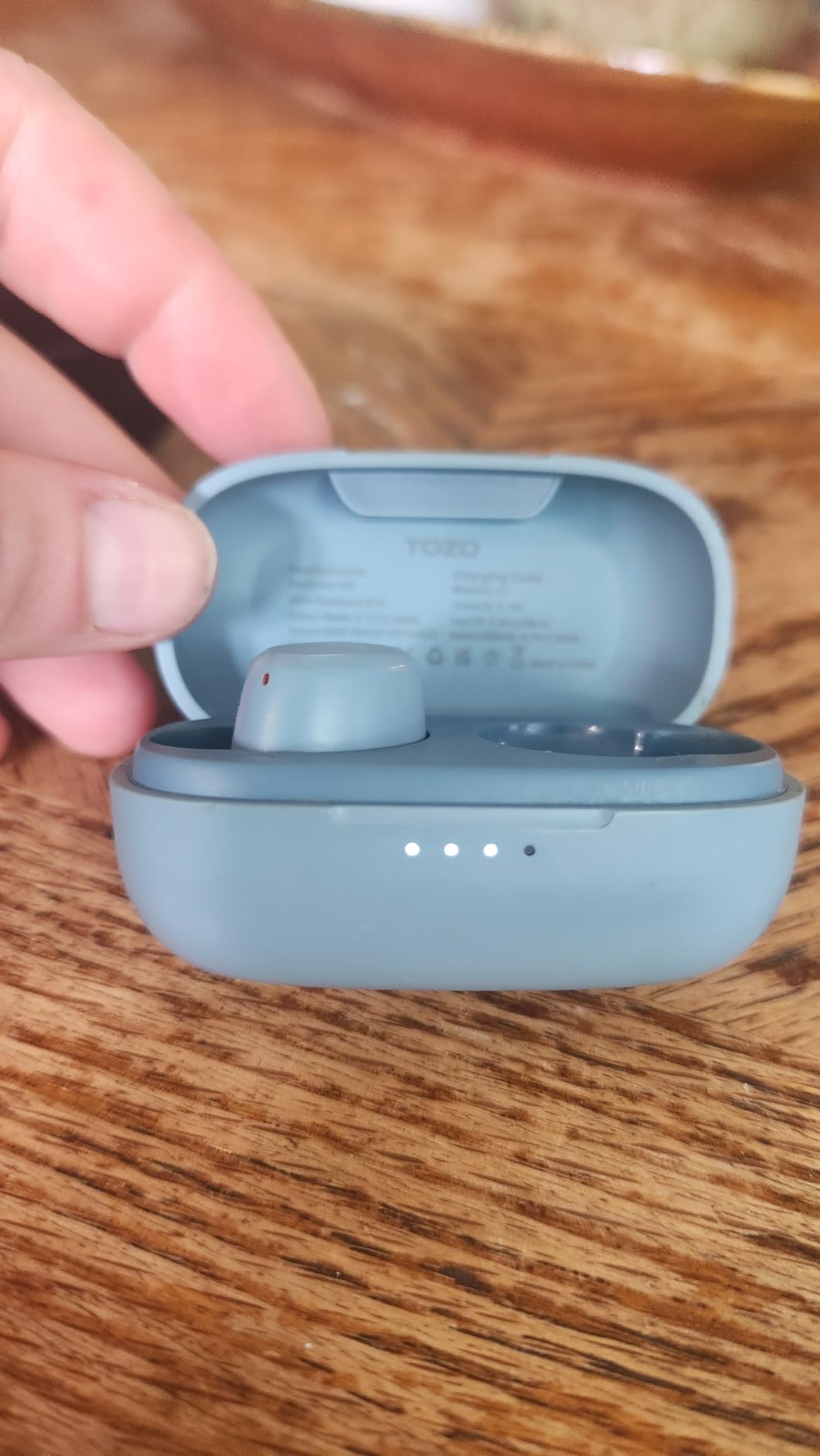 TOZO A1 Wireless Earbuds Bluetooth 5.3 Light Weight in Ear IPX5 Waterproof Headphones 2 Mic for AI Calls, Immersive Premium Sound Bass Headset with Charging Case, 32 Presets EQ Customization via App customer photo 2